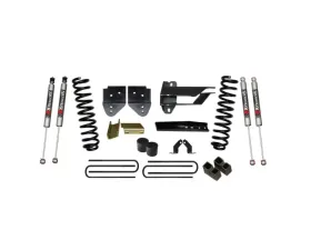 Skyjacker Suspension Lift Kit w/Shock 4 Inch Lift w/Front Coil Springs Bump Stop Spacers Relocation Brackets Rear Lift Blocks U-Bolts M9500 Monotube Shocks Ford F-250 Super Duty 2017-2019