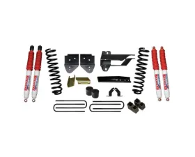 Skyjacker Suspension Lift Kit w/Shock 4 Inch Lift w/Front Coil Springs Bump Stop Spacers Relocation Brackets Rear Lift Blocks U-Bolts Nitro 8000 Shocks Ford F-250 Super Duty 2017-2019