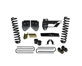 Skyjacker Lift Kit 4 Inch Lift w/Front Coil Springs Track Bar/Radius Arm/Steering Stab/Sway Bar Relocation Brackets Bump Stops Spacers Rear Lift Blocks & U-Bolts Ford F-350 Super Duty 2017-2019