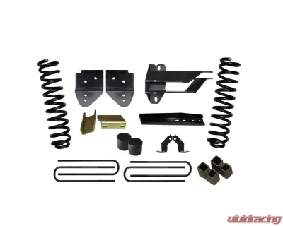 Skyjacker Lift Kit 4 Inch Lift w/Front Coil Springs Track Bar/Radius Arm/Steering Stab/Sway Bar Relocation Brackets Bump Stops Spacers Rear Lift Blocks & U-Bolts Ford F-350 Super Duty 2017-2019 - F17451K3