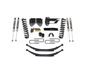 Skyjacker Suspension Lift Kit w/Shock 4 Inch Lift w/Front Coil Springs Rear Leaf Springs M9500 Monotube Shocks Ford F-250 | F-350 Super Duty Diesel 2017-2019