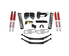 Skyjacker Suspension Lift Kit w/Shock 4 Inch Lift w/Front Coil Springs Rear Leaf Springs Nitro 8000 Shocks Ford F-250 | F-350 Super Duty Diesel 2017-2019