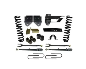 Skyjacker Lift Kit 4 Inch Lift Class II 4-Link System w/Front Coil Springs Track Bar Bracket Radius Arm Drop Bracket Steering Stabilizer Rear Lift Blocks/U-Bolts Ford F-350 Super Duty 2017-2019