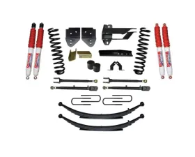 Skyjacker Suspension Lift Kit w/Shock 4 Inch Lift w/Front Coil Springs Rear Leaf Springs Adjustable 4-Links Hydro 7000 Shocks Ford F-250 | F-350 Super Duty Diesel 2017-2019