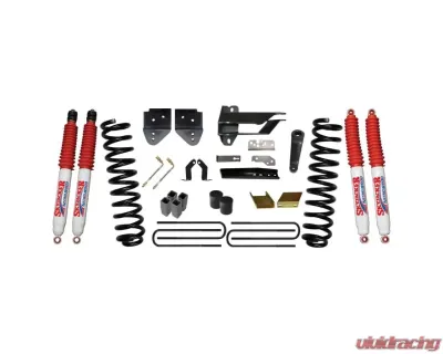 Skyjacker Lift Kit 6 Inch Lift w/Front Coil Springs Blocks U-bolts Bump Stop Spacers Radius Arm/Sway Bar/Track Bar Relocation Brackets Nitro 8000 Shocks Ford F-250 Super Duty 2017-2019 - F17601K-N