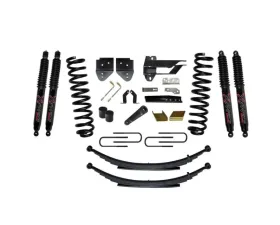 Skyjacker Suspension Lift Kit w/Shock 6 Inch Lift w/Front Coil Springs Rear Leaf Springs Black MAX 8500 Shocks Ford F-250 | F-350 Super Duty Gas 2017-2019