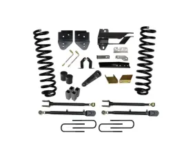 Skyjacker Lift Kit 6 Inch Lift Class II 4-Link System w/Front Coil Springs Track Bar/Radius Arm/Steering Stabilizer Relocation Brackets Rear Lift Blocks/U-Bolts Ford F-250 Super Duty 2017-2019