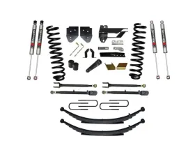 Skyjacker Suspension Lift Kit w/Shock 6 Inch Lift w/Front Coil Springs Rear Leaf Springs Adjustable 4-Links M9500 Monotune Shocks Ford F-250 | F-350 Super Duty Gas 2017-2019
