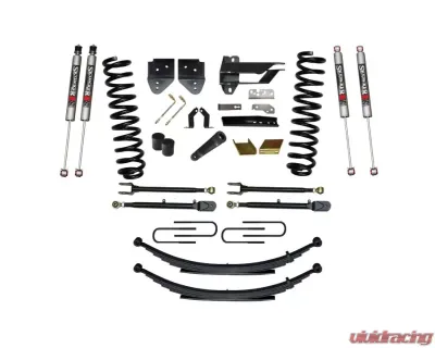 Skyjacker Suspension Lift Kit w/Shock 6 Inch Lift w/Front Coil Springs Rear Leaf Springs Adjustable 4-Links M9500 Monotune Shocks Ford F-250 | F-350 Super Duty Gas 2017-2019 - F176024KS-M