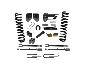 Skyjacker Lift Kit 6 Inch Lift Class II 4-Link System w/Front Coil Springs Track Bar/Radius Arm/Steering Stabilizer Relocation Brackets Rear Lift Blocks/U-Bolts Ford F-250 Super Duty 2017-2019