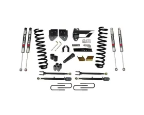 Skyjacker Suspension Lift Kit w/Shock 6 Inch Lift w/Adjustable 4-Links w/Front Coil Springs U-Bolts Bump Stop Spacers Radius Arms Lowering Brackets M9500 Monotube Shocks Ford F-250 Super Duty 2017-2019