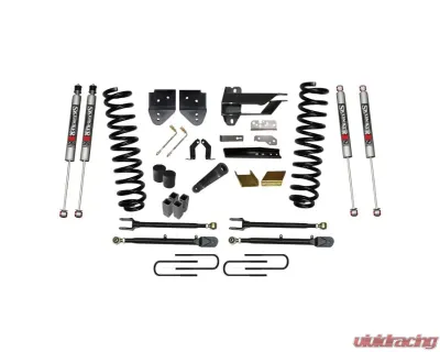 Skyjacker Suspension Lift Kit w/Shock 6 Inch Lift w/Adjustable 4-Links w/Front Coil Springs U-Bolts Bump Stop Spacers Radius Arms Lowering Brackets M9500 Monotube Shocks Ford F-350 Super Duty 2017-2019 - F176524K3-M