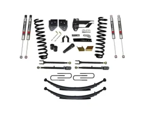 Skyjacker Suspension Lift Kit w/Shock 6 Inch Lift w/Front Coil Springs Rear Leaf Springs Adjustable 4-Links M9500 Monotune Shocks Ford F-250 | F-350 Super Duty Diesel 2017-2019