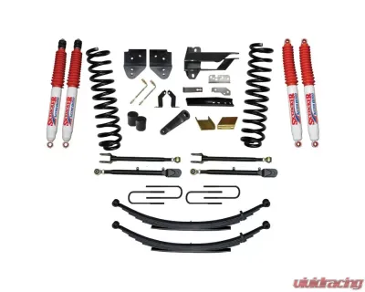 Skyjacker Suspension Lift Kit w/Shock 6 Inch Lift w/Front Coil Springs Rear Leaf Springs Adjustable 4-Links Nitro 8000 Shocks Ford F-250 | F-350 Super Duty Diesel 2017-2019 - F176524KS-N