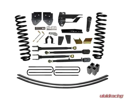 Skyjacker Lift Kit 8.5 Inch Lift Class II 4-Link System w/Front Coil Springs Track Bar/Radius Arm/Steering Stabilizer Relocation Brackets Rear Lift Blocks/U-Bolts Ford F-250 | F-350 Super Duty Gas 2017-2019 - F17802K