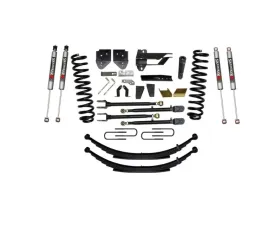 Skyjacker Suspension Lift Kit w/Shock 8.5 Inch Lift w/Front Coil Springs Rear Leaf Springs Adjustable 4-Links M9500 Monotube Shocks Ford F-250 | F-350 Super Duty Diesel 2017-2019