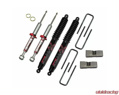 Skyjacker Suspension Lift Kit w/ Shock Black MAX Shocks 3 Inch Lift w/ Rear Blocks U Bolts Ford F-150 2004-2008 - F430STBB