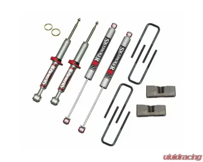 Skyjacker Suspension Lift Kit w/Shock 3 Inch Lift w/2 Mono Shocks Red Boot Ford F-150 | F-150 Heritage 2004-2008 - F432STBM-R