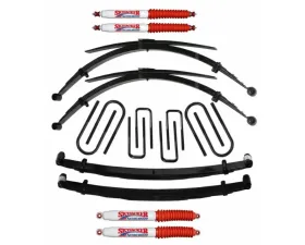 Skyjacker Suspension Lift Kit w/Shock 2 Inch Lift w/Front/Rear Leaf Springs Rear Block Front/Rear U Bolt Kits Spring Bushing Kit Ford F-250 1973-1978