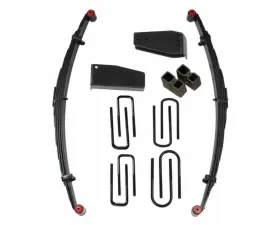 Skyjacker Lift Kit 4 Inch Lift w/Front Leaf Springs Hinge Brackets Front/Rear U Bolt Kits Spring Bushing Kit Rear Block Ford F-250 | F-350 1980-1998