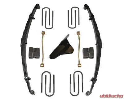 Skyjacker Lift Kit 4 Inch Lift Gas w/Front Leaf Springs Track Bar Brackets Front/Rear U Bolt Kits Spring Bushing Kit Rear Block Sway Bar Links Ford F-350 | F-250 Super Duty 2000-2004 - F9402MK