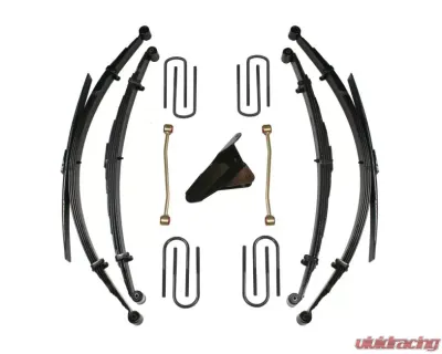 Skyjacker Lift Kit 4 Inch Lift Diesel w/Front | Rear Leaf Springs Track Bar Bracket Front/Rear U Bolt Kits Spring Bushing Kit Sway End Links Ford F-250 | F-350 Super Duty 1999 - F9453MKS