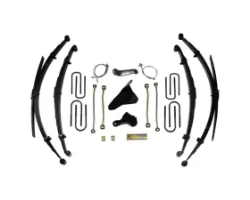 Skyjacker Lift Kit 8 Inch Lift w/Front/Rear Leaf Springs TrackBar Bracket Front/Rear UBolt Kit Bushings Rear Block SwayBar Links Pitman Arm Brake Lines Vac. Tubing Ford F-250 | F-350 Super Duty 1999