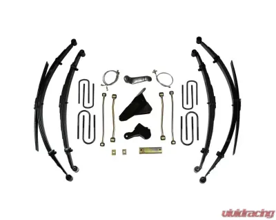 Skyjacker Lift Kit 8 Inch Lift w/Front/Rear Leaf Springs TrackBar Bracket Front/Rear UBolt Kit Bushings Rear Block SwayBar Links Pitman Arm Brake Lines Vac. Tubing Ford F-250 | F-350 Super Duty 1999 - F9853MKS-A