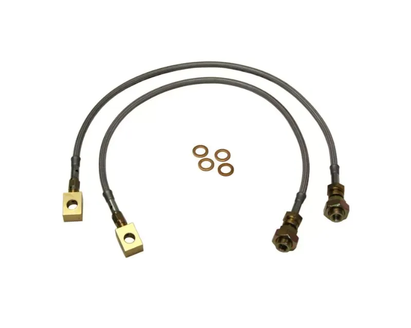 Skyjacker Stainless Steel Brake Line Front 7200 GVWR Or Less Lift Height 3-4 Inch Pair Chevrolet Blazer | Pickup 1970-1978 - FBL16