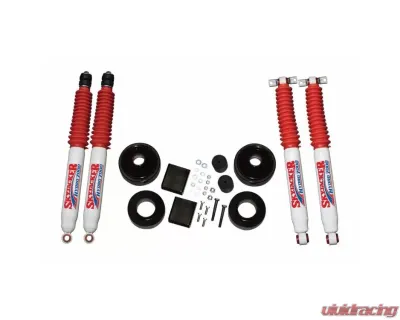 Skyjacker Suspension Lift Kit w/ Shock 2 Inch Lift w/ Front/Rear 2 Inch Polyurethane Coil Spring Spacers w/ Bump Stop Spacers Jeep Wrangler JK 2007-2018 - JK20-H
