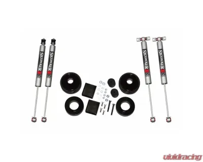 Skyjacker Suspension Lift Kit w/ Shock M95 Performance Shocks 2 Inch Lift w/ Front/Rear 2 Inch Polyurethane Coil Spring Spacers w/ Bump Stop Spacers Jeep Wrangler JK 2007-2018 - JK20-M