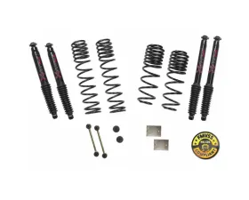 Skyjacker Suspension Lift Kit w/ Black MAX Shocks 1-1.5 Inch Lift Jeep Wrangler 2018-2020