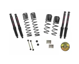 Skyjacker Suspension Lift Kit w/ Black MAX Shocks 1-1.5 Inch Lift Jeep Wrangler Unlimited Rubicon 2018-2020