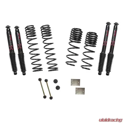 Skyjacker Diesel 1.5 Inch Dual Rate Long Travel Suspension Lift W/ Black MAX Shocks Jeep Wrangler JL Rubicon 2020 - JL15RBPBLTD