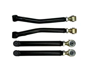 Skyjacker Single Flex Suspension Link Kit Front & Rear Lower Link Set Lift Height 1-4 Inch w/Currie Johnny Joints Jeep Wrangler JL 20118-2023