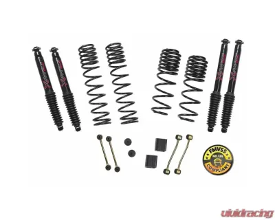 Skyjacker Suspension Lift Kit w/Black MAX Shocks 2-2.5 Inch Lift Jeep Wrangler Unlimited Rubicon 2018-2019 - JL25RBPBLT