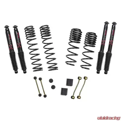 Skyjacker Diesel 2.5 Inch Dual Rate Long Travel Suspension Lift W/Black MAX Shocks Jeep Wrangler JL Rubicon 2020 - JL25RBPBLTD