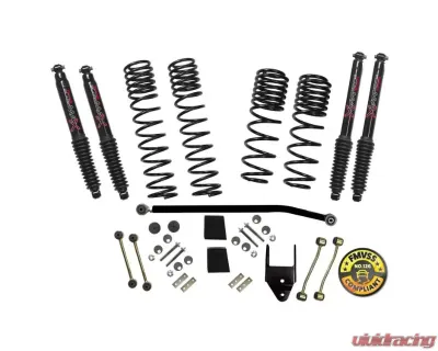 Skyjacker Long Travel Series Suspension Lift Kit w/Black Max Shockss 3.5"Inch Lift Jeep Wrangler Sport 2018-2019 - JL35BPBLT