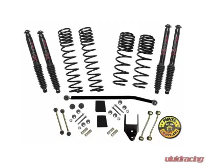 Skyjacker Suspension Lift Kit w/Black MAX Shocks 3.5"4 Inch Lift Jeep Wrangler 2018-2029 - JL40BPBLT