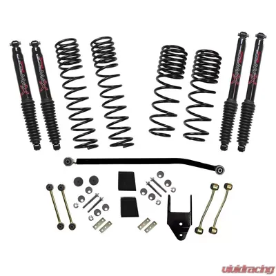 Skyjacker Jeep JL Diesel 3.5"4.0 Inch Dual Rate Long Travel Suspension Lift W/Black MAX Shocks Jeep Wrangler JL Non-Rubicon 2020 - JL40BPBLTD