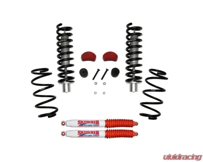 Skyjacker Suspension Lift Kit w/Shock 2.5-3.5"Inch Lift w/Front Struts Front Strut CoilSprings Rear CoilSprings Front Poly BumpStops Rear Bum Stop Spacers Dodge Liberty | Jeep Liberty 2007-2012 - LIB258K-H