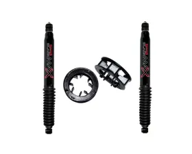 Skyjacker 2 Inch Lift Front Spacer Aluminum Spacer Leveling Kit & Black MAX Shocks RAM 2500 | 3500 2013-2021