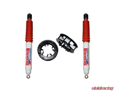Skyjacker 2 Inch Lift Front Spacer Aluminum Spacer Leveling Kit & Nitro Shocks RAM 2500 | 3500 2013-2021 - R1325MS-N