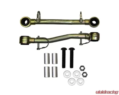 Skyjacker Sway Bar Extended End Links Disconnect Front Lift Height 2-5 Inch Double Black Rubber Bushings Jeep Wrangler JK 2007-2018 - SBE126
