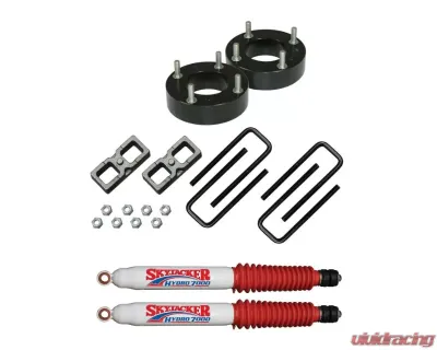 Skyjacker Suspension Lift Kit w/ Shock 2 Inch Front Lift w/ Metal Spacers Rear Blocks U Bolts Toyota Tundra 2007-2017 - TU720MSP-H