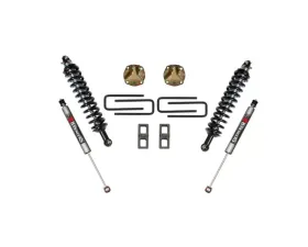 Skyjacker Suspension Lift Kit w/Shock 3 Inch Lift w/Front Coil Over Shocks Front Coil Springs Upper Coil-Over Shock Brackets Lift Blocks U-Bolts Rear M95 Monotube Shocks Toyota Tundra 2007-2013