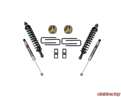 Skyjacker Suspension Lift Kit w/Shock 3 Inch Lift w/Front Coil Over Shocks Front Coil Springs Upper Coil-Over Shock Brackets Lift Blocks U-Bolts Rear M95 Monotube Shocks Toyota Tundra 2007-2013 - TU730BM