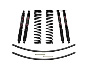 Skyjacker 3" Suspension Lift Kit w/Front & Rear Black Max Shocks Jeep Cherokee XJ 1984-2001