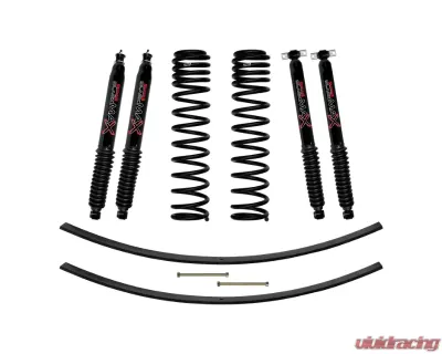 Skyjacker 3" Suspension Lift Kit w/Front & Rear Black Max Shocks Jeep Cherokee XJ 1984-2001 - JC301BPBLT
