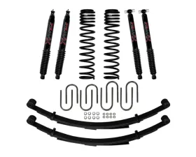 Skyjacker 3" Suspension Lift System Front/Rear Black Max Shocks Jeep Cherokee XJ 1984-2001